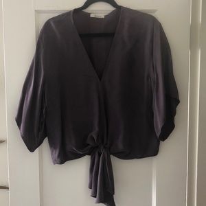 Silky grey blouse